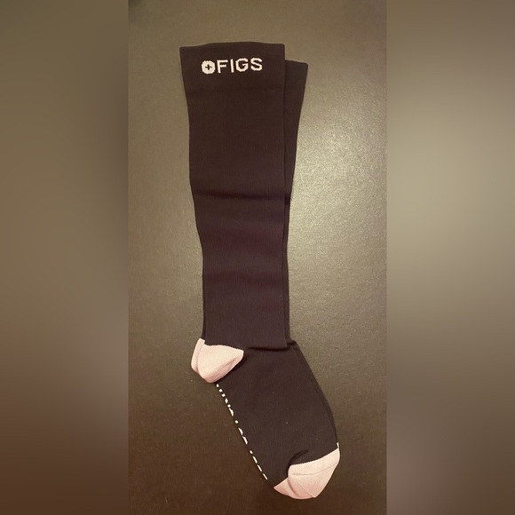 Figs Accessories - FIGS Compression Socks “I think you should Just Go For It” Black Size Large NWOT